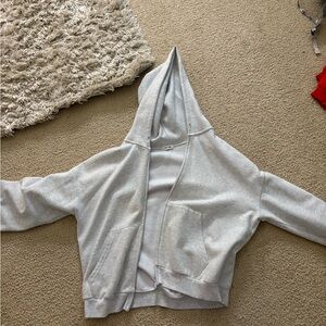 Garage Light Gray Zip-Up Hoodie